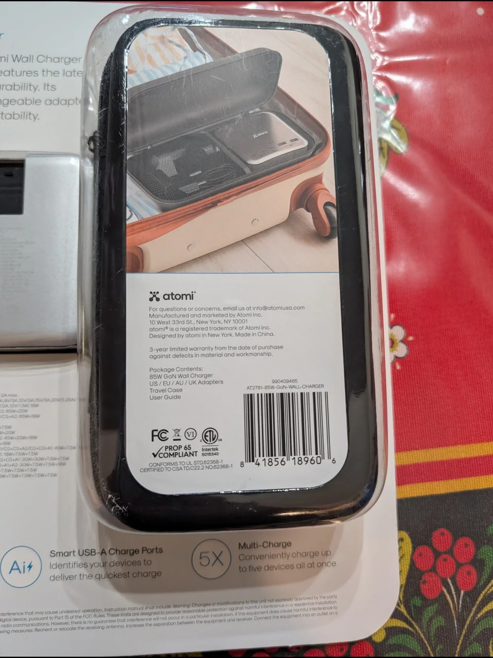 atomi wall charger